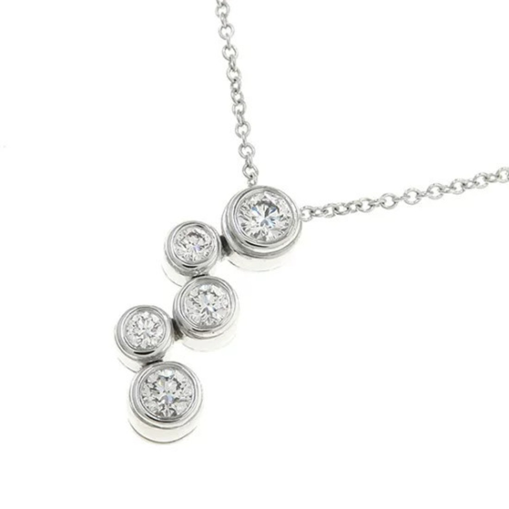 Tiffany Co Bubble Necklace Diamonds Platinum Diamond Sterling Silver